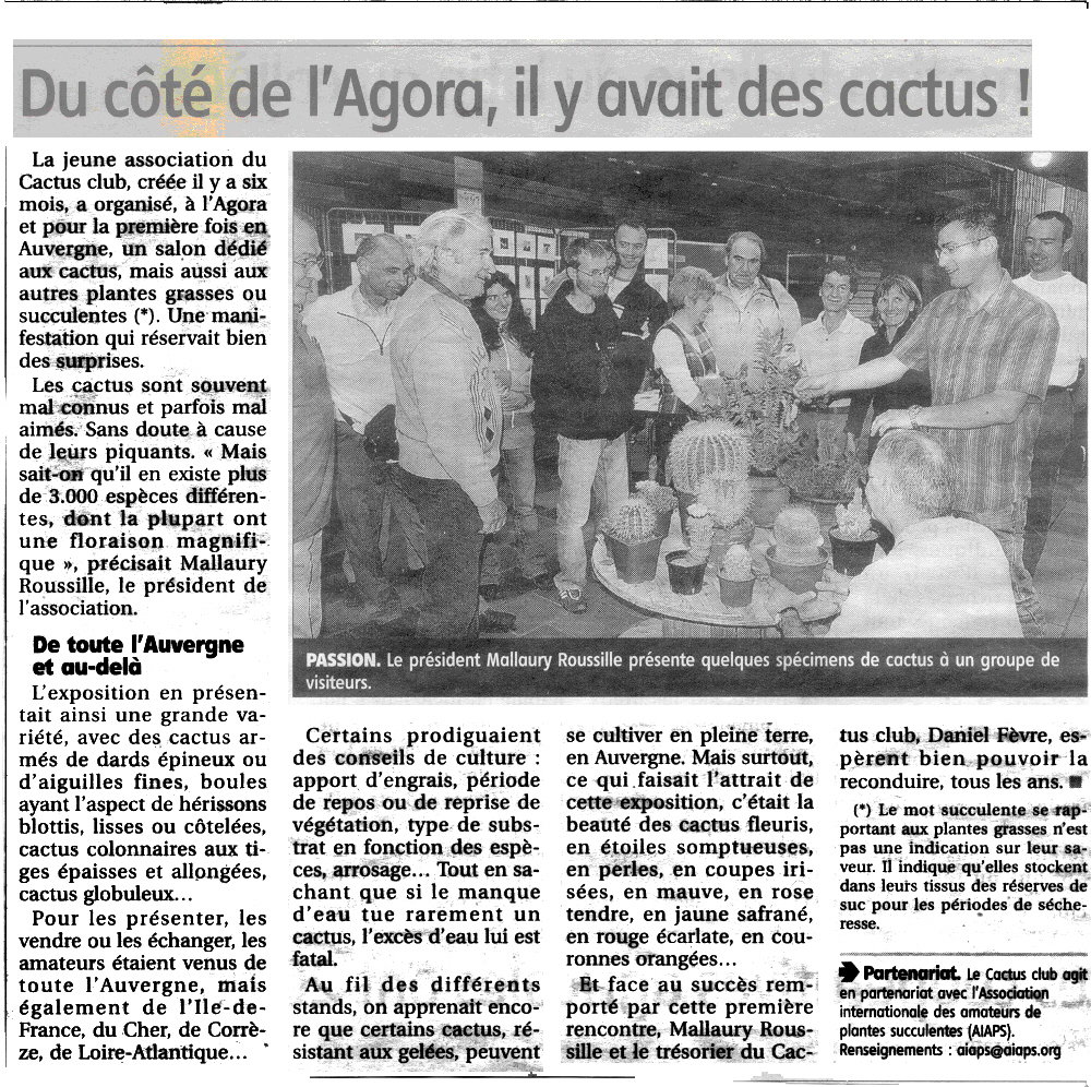 Article La Montagne 2008